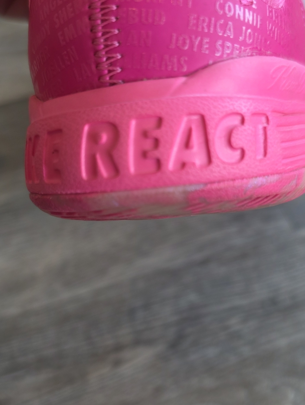 Nike Zoom KD 11 Aunt Pearl Pink Sneakers 7Y LE Breast Cancer 8.5 Women's - Picture 10 of 12